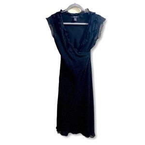 Beautiful Express multicolor small colored dot print cocktail party dress